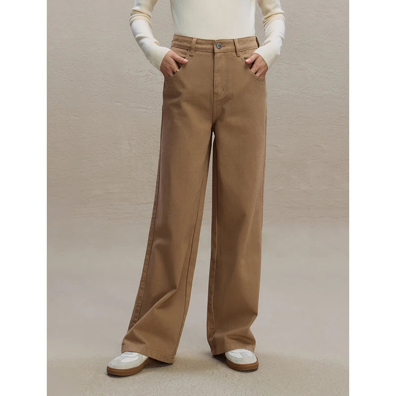 High-waisted Straight Retro Jeans for Women