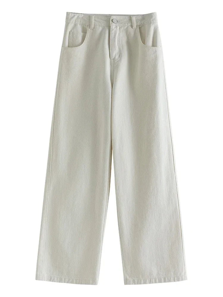 High-waisted Straight Retro Jeans for Women