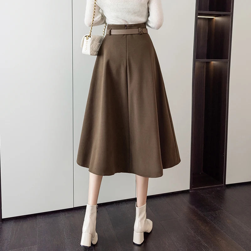 Winter Warm Wool Skirt