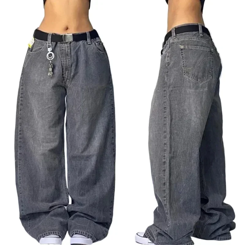 Trend Hip-hop Embroidery Pattern Baggy Jeans
