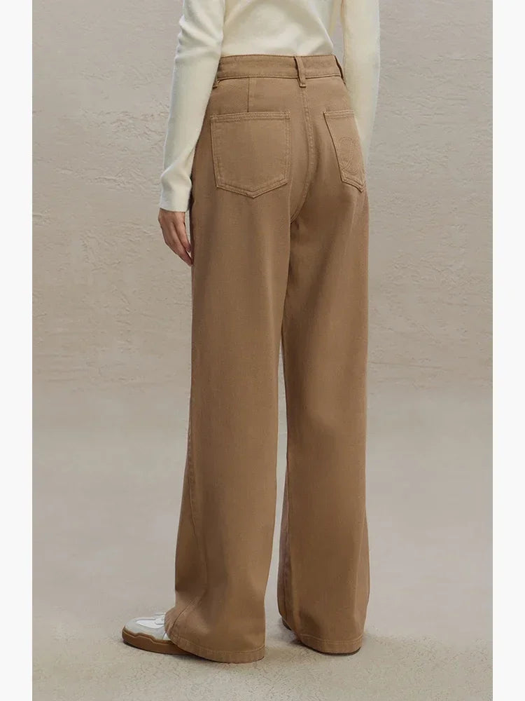 High-waisted Straight Retro Jeans for Women
