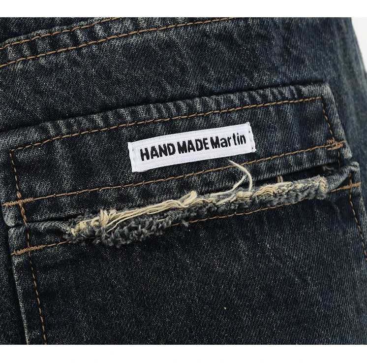 Retro Fashion Autumn Women High Waist Jeans