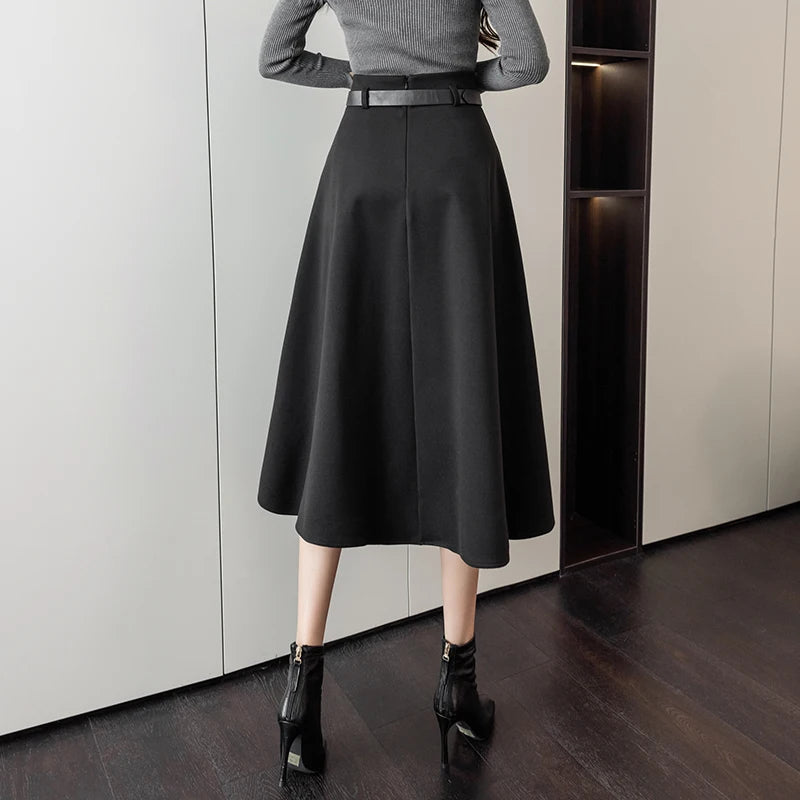 Winter Warm Wool Skirt